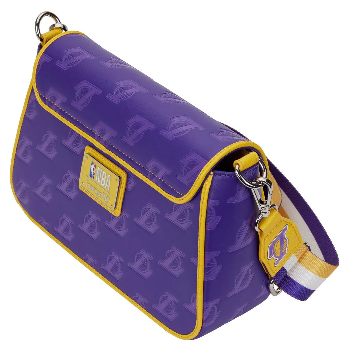 NBA Los Angeles Lakers Debossed Logo Crossbody Purse