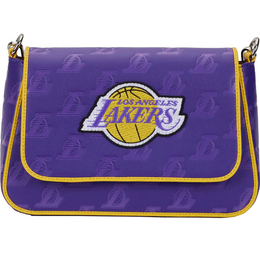 NBA Los Angeles Lakers Debossed Logo Crossbody Purse