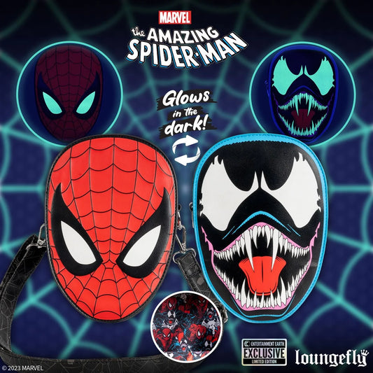 Marvel Spider-Man vs. Venom Glow-in-the-Dark Crossbody Purse