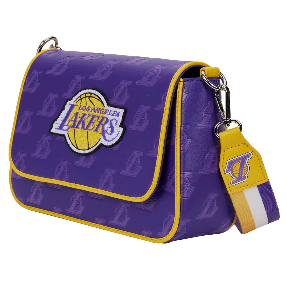 NBA Los Angeles Lakers Debossed Logo Crossbody Purse